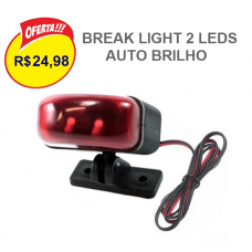 Break Light Luz de Freio 2 Leds Auto Brilho Iluminação Variada